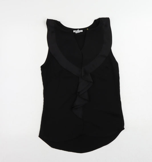 Womens UK Size 8 H&M Black Basic Blouse