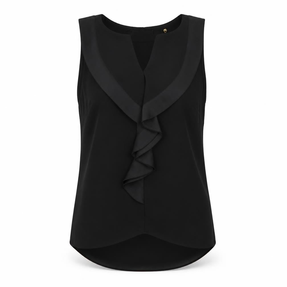 Womens UK Size 8 H&M Black Basic Blouse