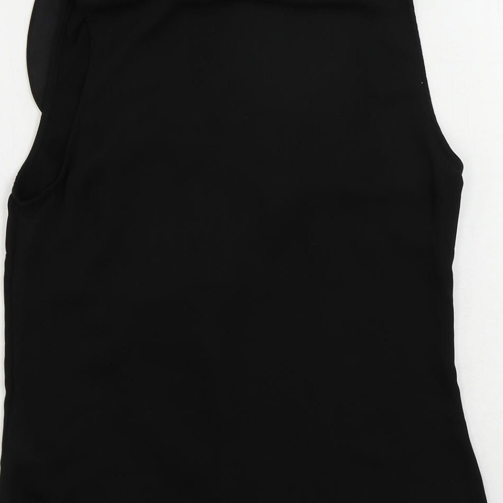 Womens UK Size 8 H&M Black Basic Blouse