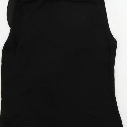 Womens UK Size 8 H&M Black Basic Blouse