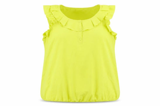 Womens UK Size 16 Debenhams Yellow Basic Blouse