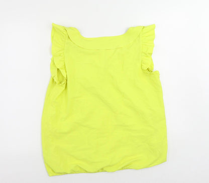 Womens UK Size 16 Debenhams Yellow Basic Blouse