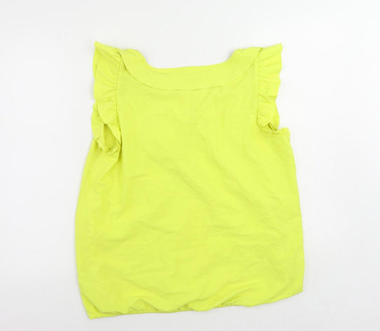Womens UK Size 16 Debenhams Yellow Basic Blouse