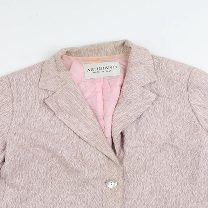 Womens UK Size 12 Artigiano Pink Jacket
