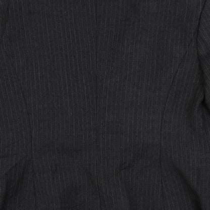 G2000 Womens Grey Striped Jacket Blazer Size XS Button