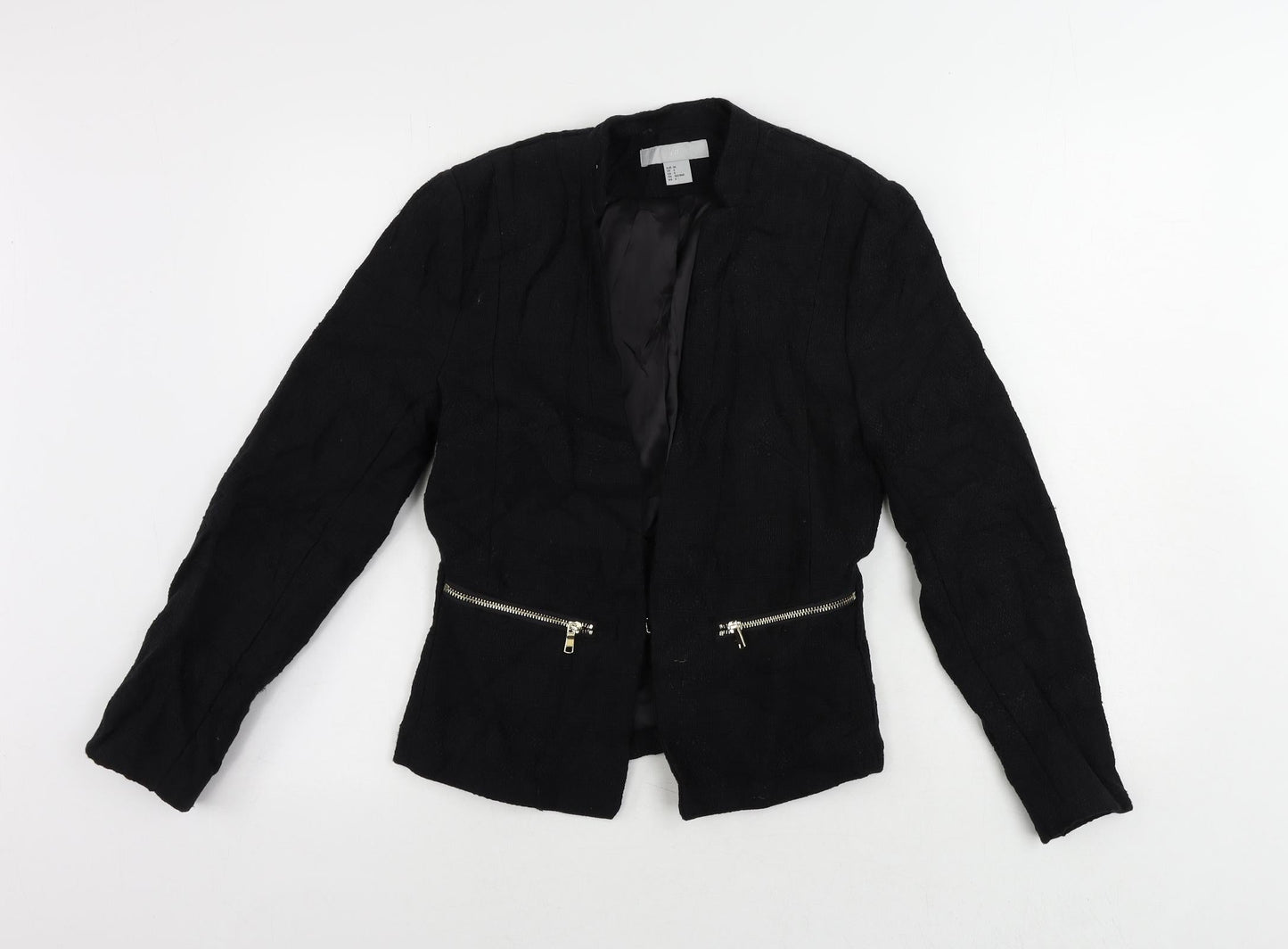 Womens UK Size 8 H&M Black Jacket