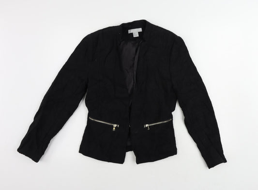 Womens UK Size 8 H&M Black Jacket