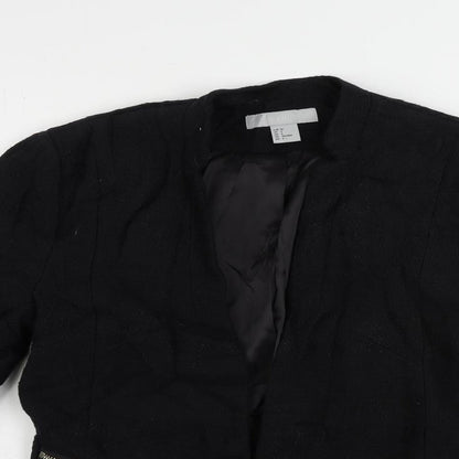 Womens UK Size 8 H&M Black Jacket