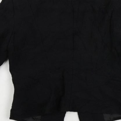 Womens UK Size 8 H&M Black Jacket
