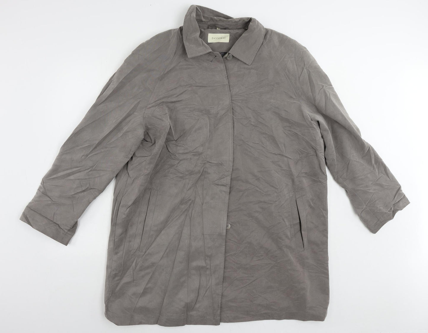 Womens UK Size XL Dannimac Grey Overcoat