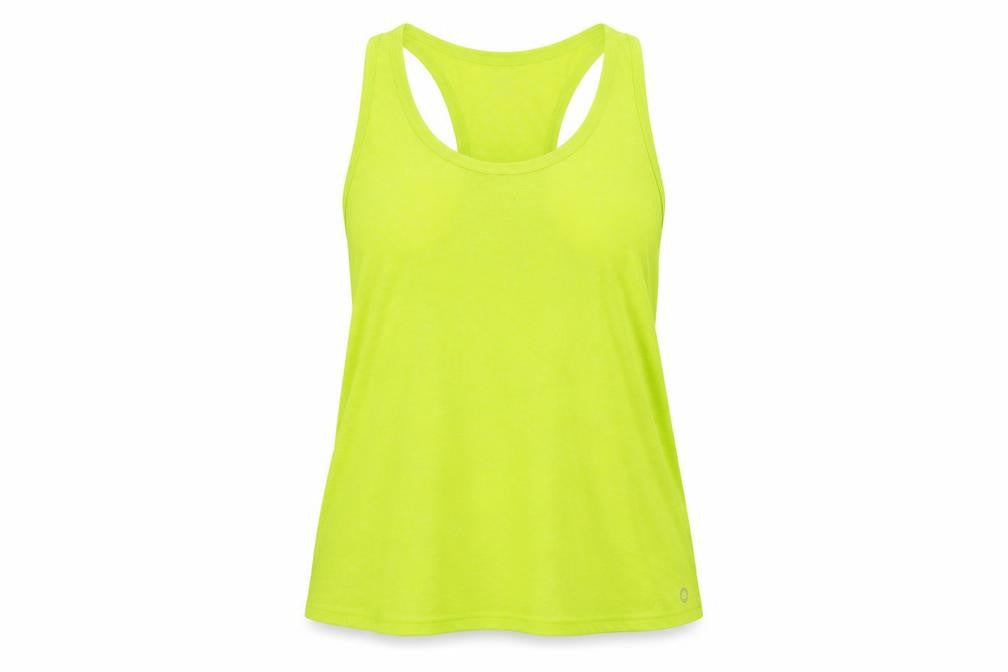 GOODMOVE Womens Green Polyester Pullover Tank Size 18 Scoop Neck Pullover - Gym Running Yoga Workout