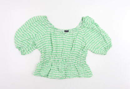 Womens UK Size 16 Marks and Spencer Green Basic Blouse