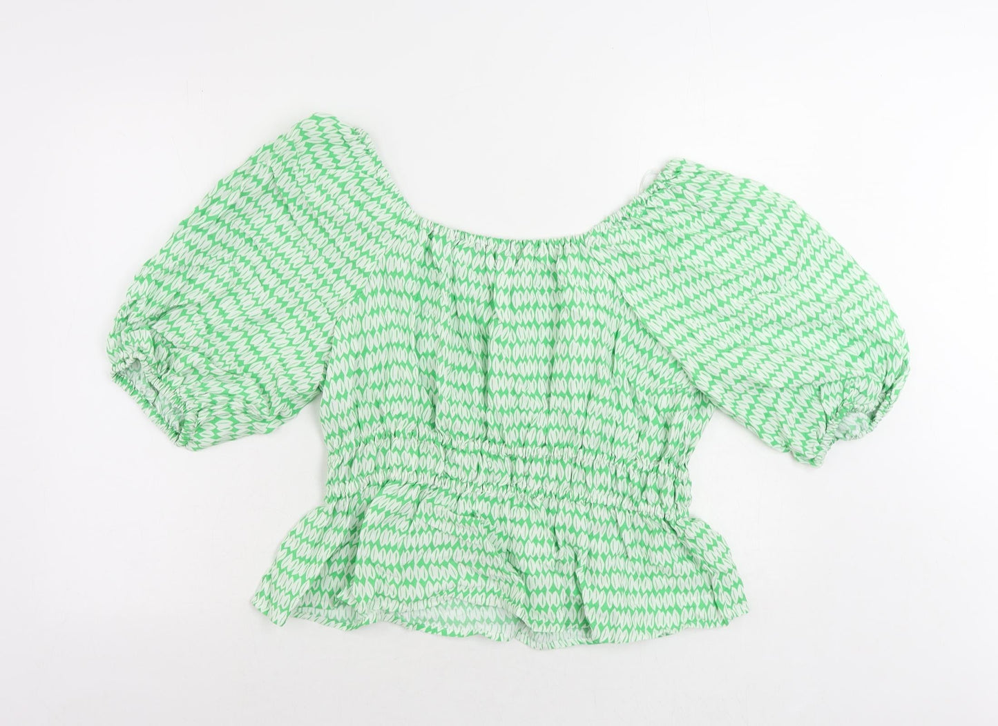 Womens UK Size 16 Marks and Spencer Green Basic Blouse