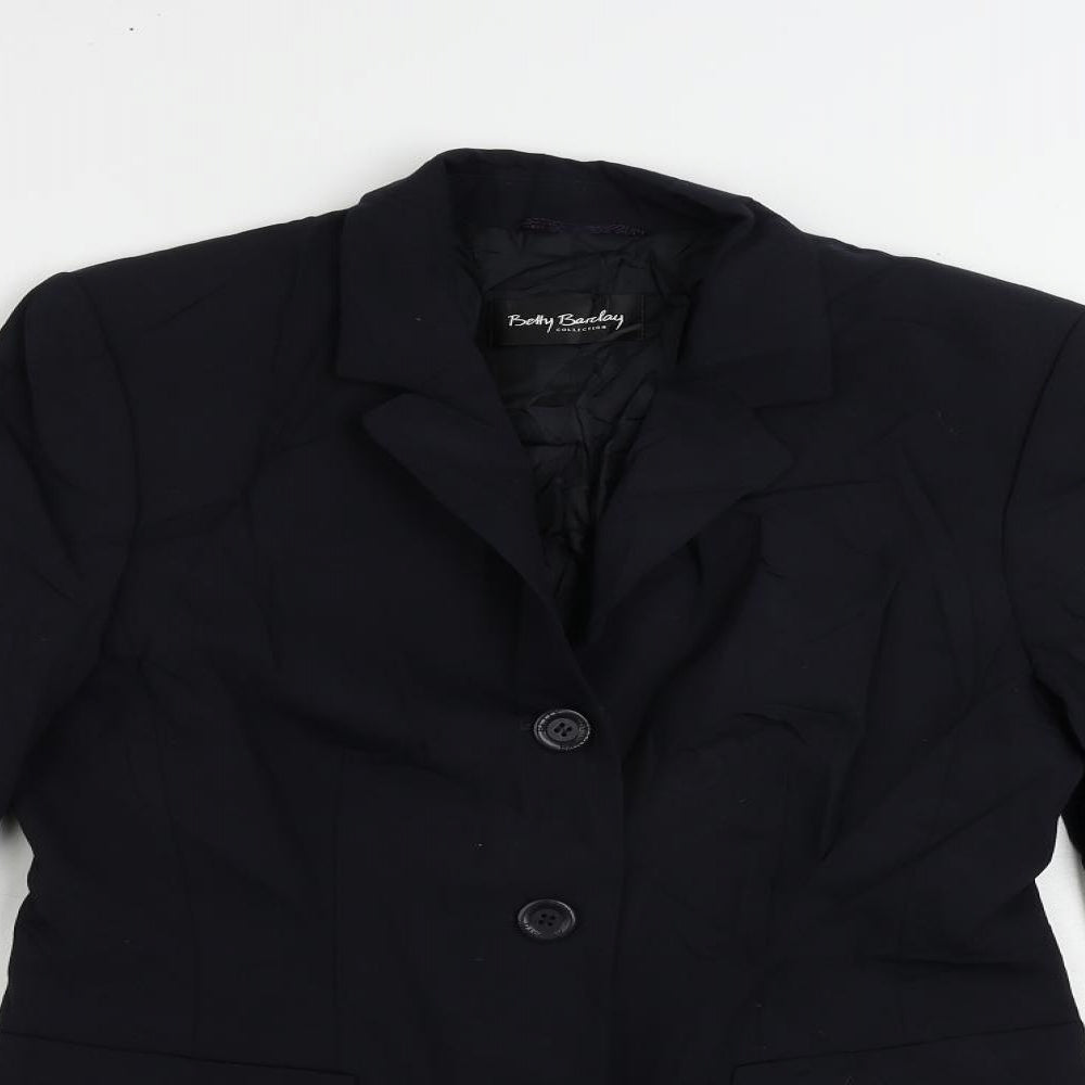 Womens UK Size 10 Betty Barclay Blue Jacket