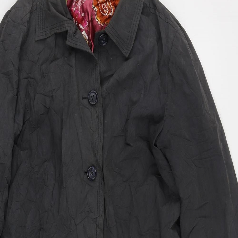 Womens UK Size 12 Monsoon Grey Overcoat
