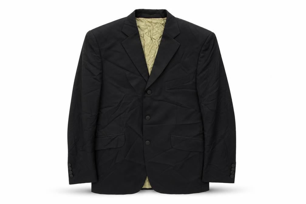 Mens UK Size 40 Marks and Spencer Regular Black Suit Tuxedo