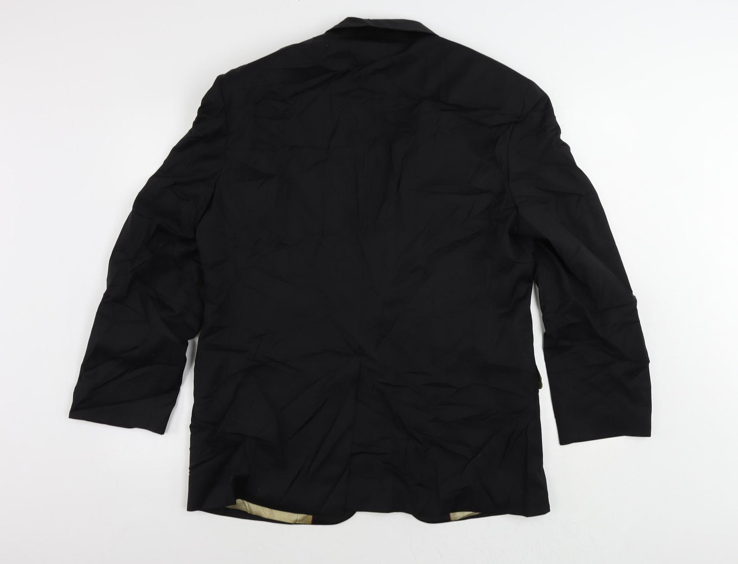 Mens UK Size 40 Marks and Spencer Regular Black Suit Tuxedo