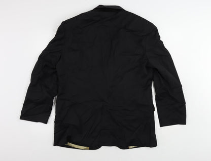 Mens UK Size 40 Marks and Spencer Regular Black Suit Tuxedo