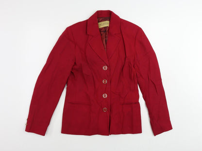 Paul Costelloe Womens Pink Jacket Blazer Size S Button
