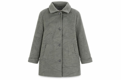 Marks & Spencer Womens Grey Overcoat Coat Size 18 Button