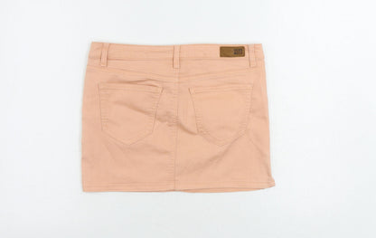 Womens UK Size 10 VERO MODA Mini Denim Skirt