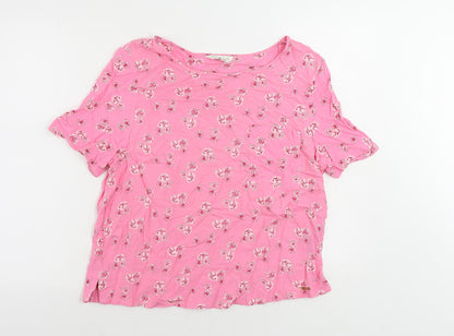 Womens UK Size 12 Marks and Spencer Pink Basic Blouse