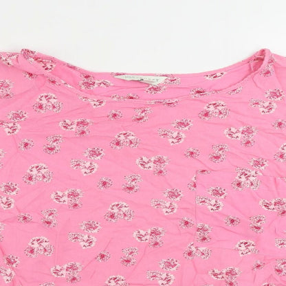 Womens UK Size 12 Marks and Spencer Pink Basic Blouse