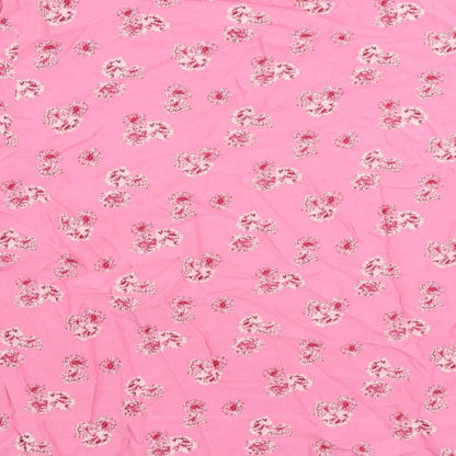 Womens UK Size 12 Marks and Spencer Pink Basic Blouse