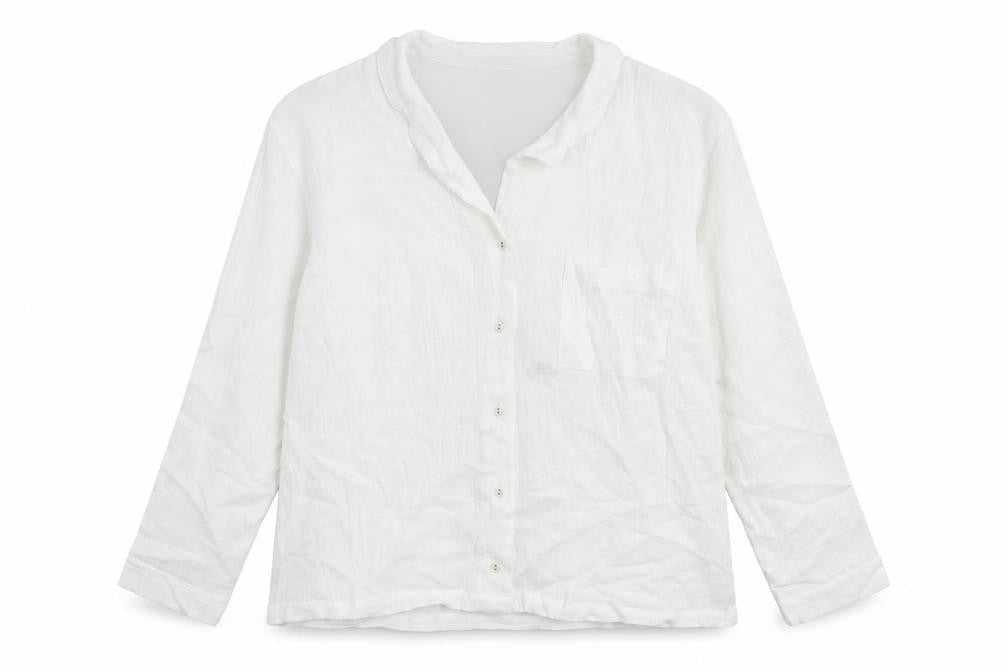 Womens UK Size 14 Marks and Spencer White Basic Button-Up