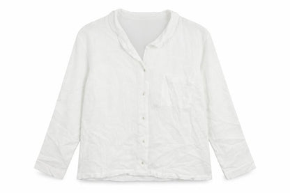 Womens UK Size 14 Marks and Spencer White Basic Button-Up