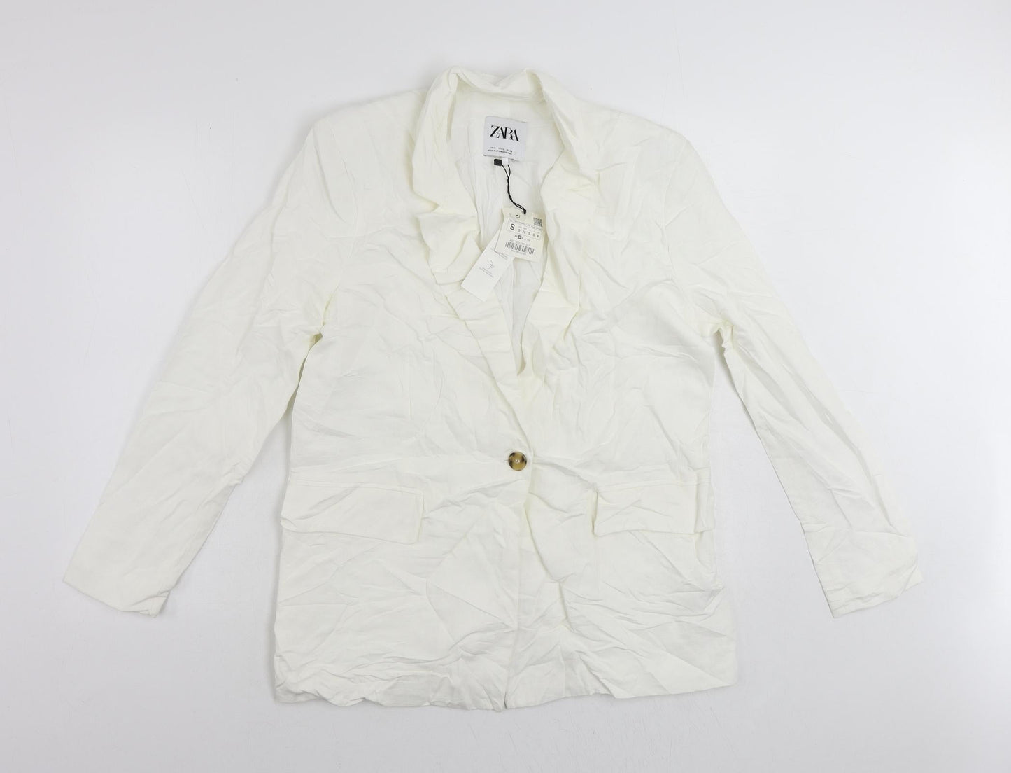 Womens UK Size S Zara White Jacket
