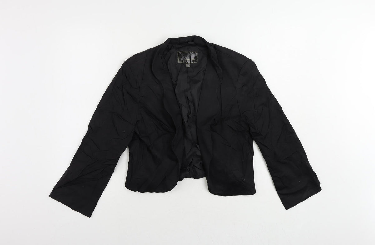 Bonprix Womens Black Jacket Blazer Size 16 - Open