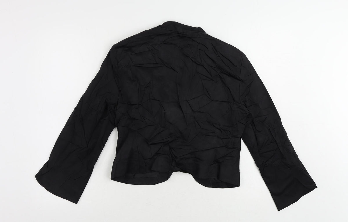 Bonprix Womens Black Jacket Blazer Size 16 - Open