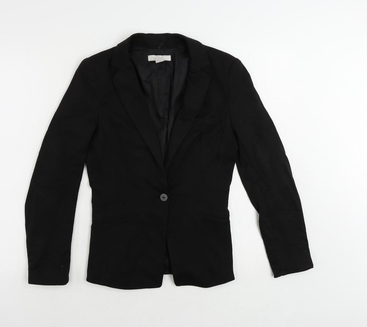 Womens UK Size 6 H&M Black Jacket