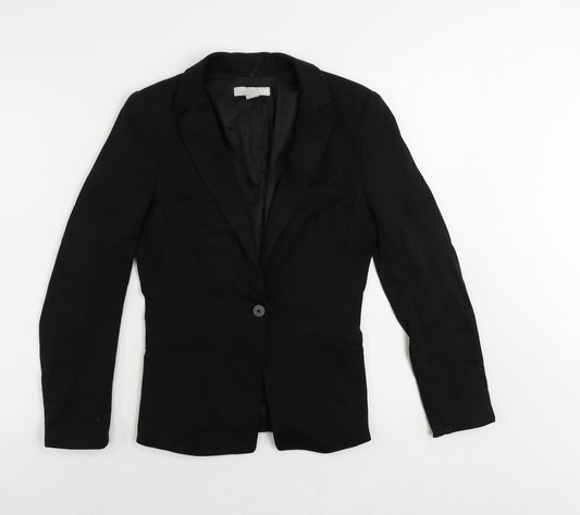 Womens UK Size 6 H&M Black Jacket