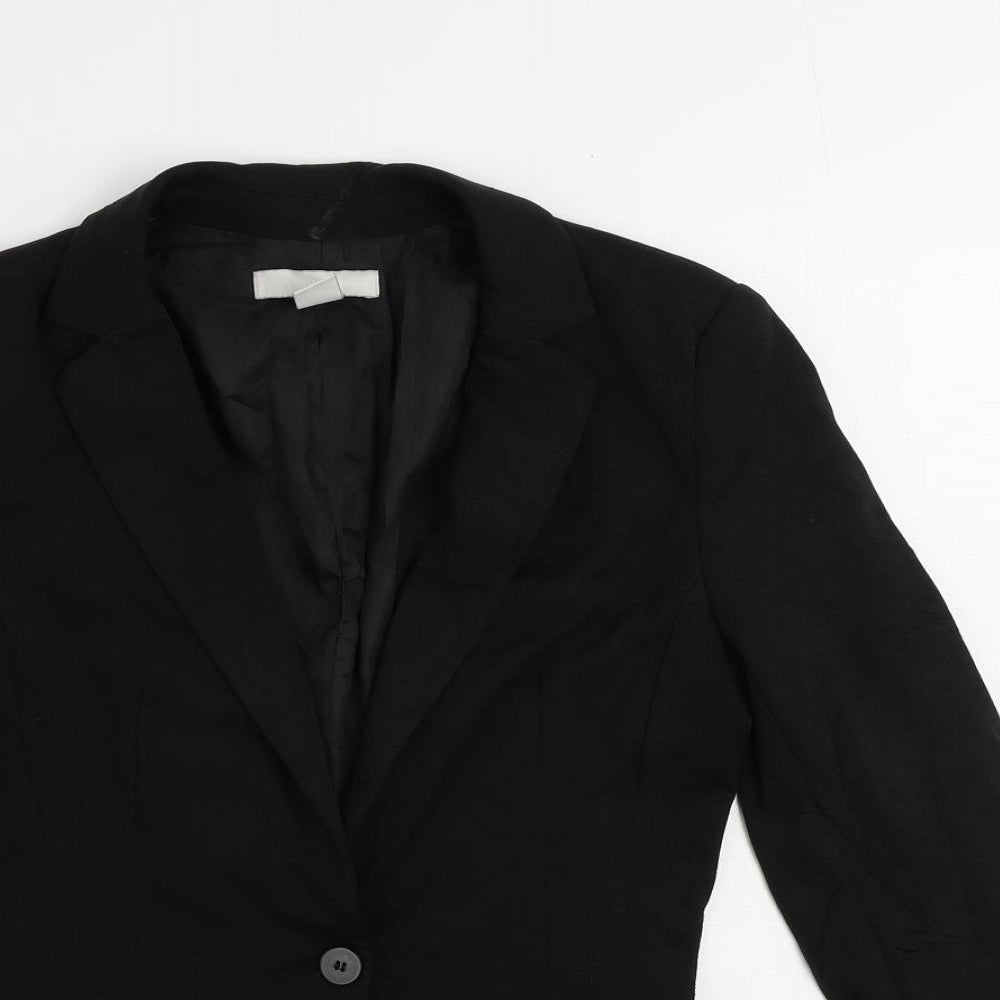 Womens UK Size 6 H&M Black Jacket