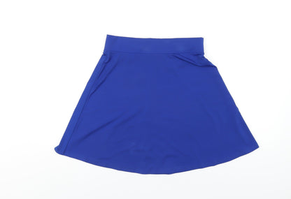 H&M Womens Blue Polyester A-Line Skirt Size S
