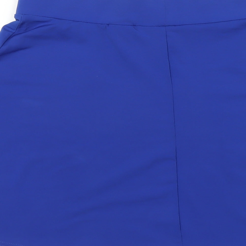H&M Womens Blue Polyester A-Line Skirt Size S
