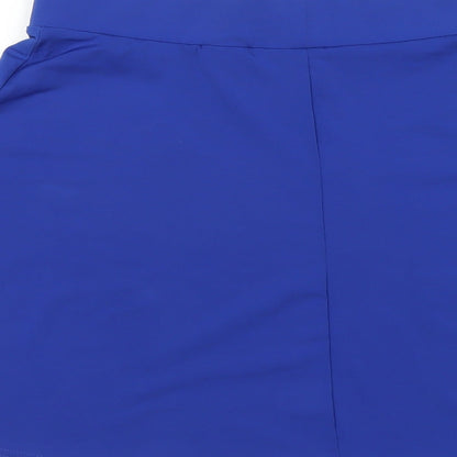 H&M Womens Blue Polyester A-Line Skirt Size S