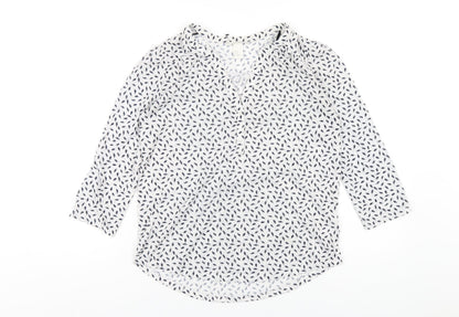 Womens UK Size XS H&M White Basic T-Shirt