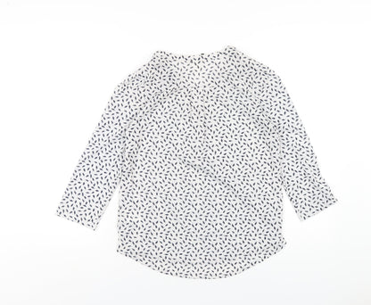 Womens UK Size XS H&M White Basic T-Shirt