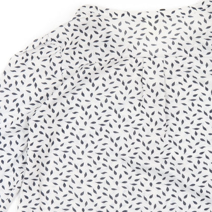 Womens UK Size XS H&M White Basic T-Shirt