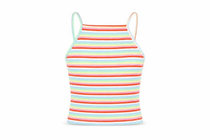 Womens UK Size 12 New Look Multicoloured Camisole T-Shirt