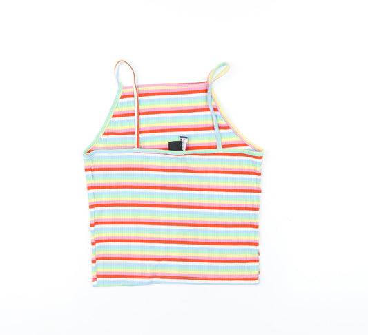 Womens UK Size 12 New Look Multicoloured Camisole T-Shirt