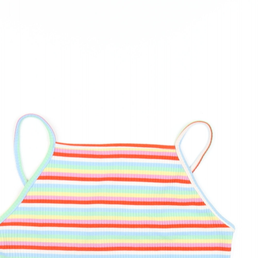 Womens UK Size 12 New Look Multicoloured Camisole T-Shirt