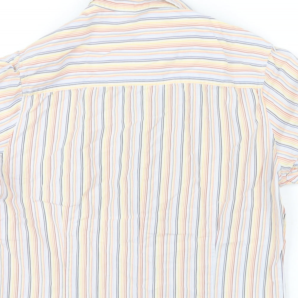 Womens UK Size 10 Topshop Multicoloured Basic Button-Up
