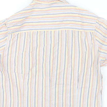 Womens UK Size 10 Topshop Multicoloured Basic Button-Up