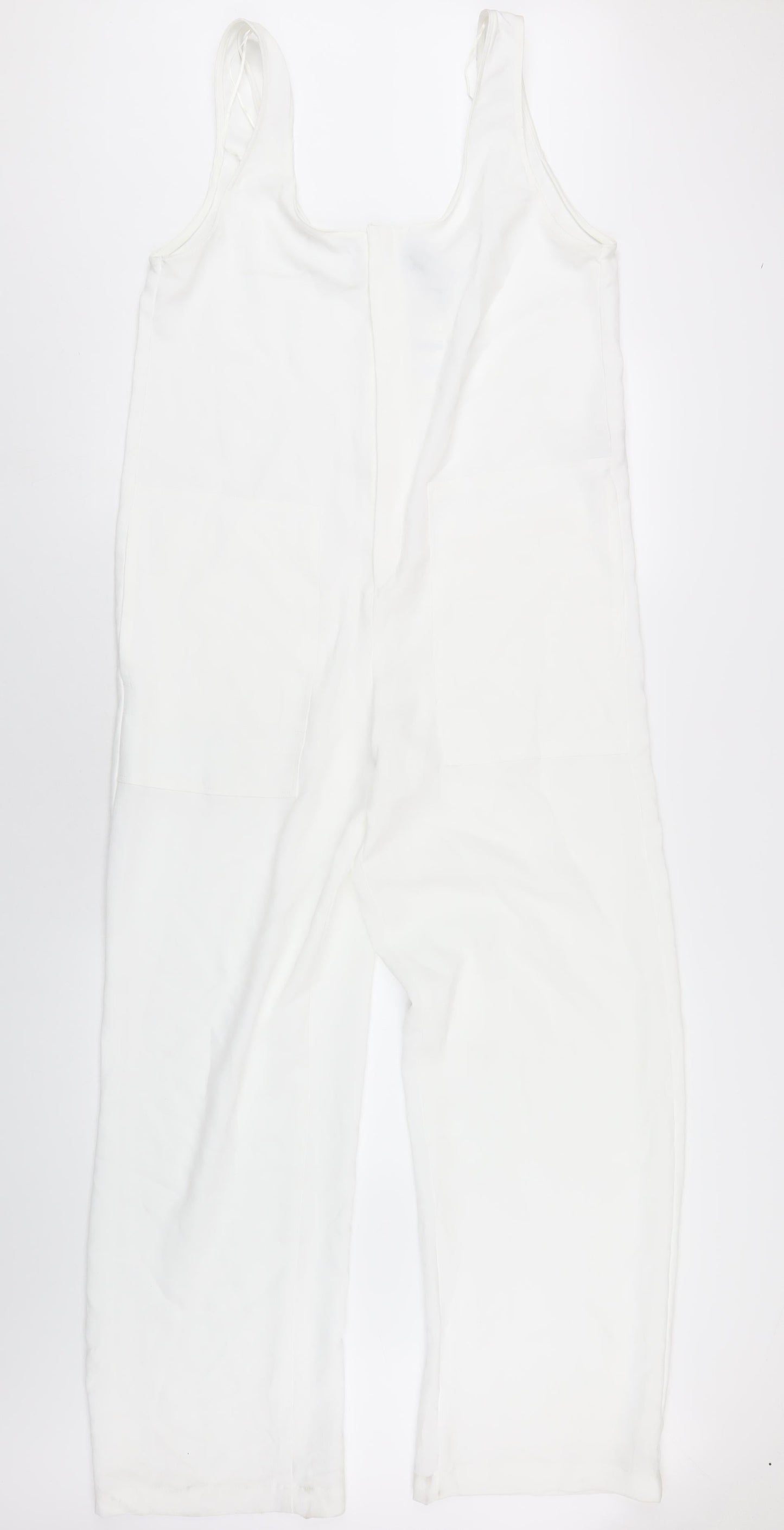 Zara Womens White Polyester Jumpsuit One-Piece Size S L32 in Pullover