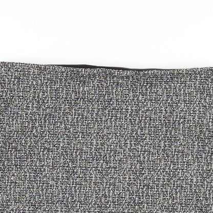 Marks and Spencer Womens Grey Polyester Straight & Pencil Skirt Size 14
