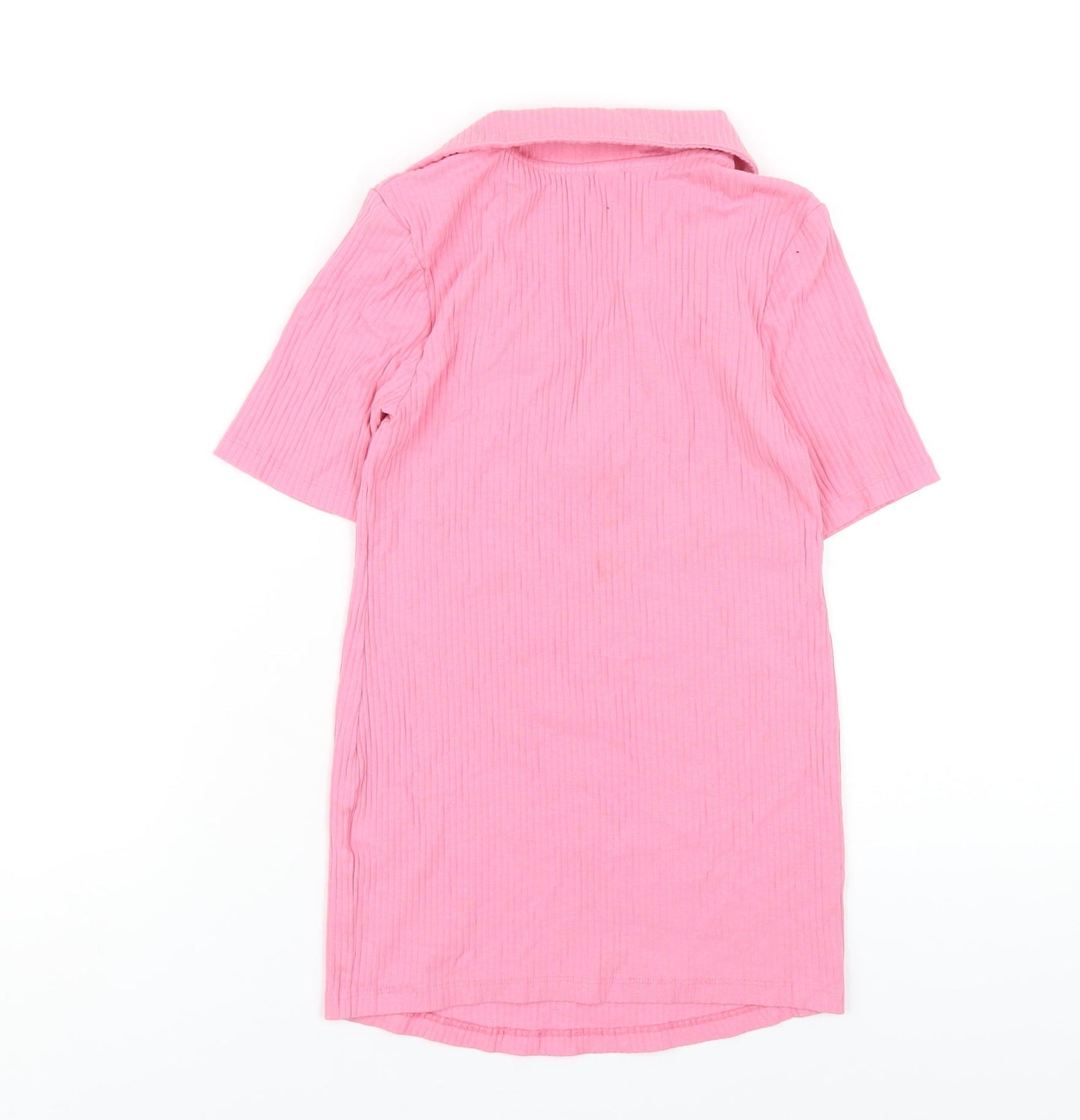 Womens UK Size S H&M Pink Basic T-Shirt